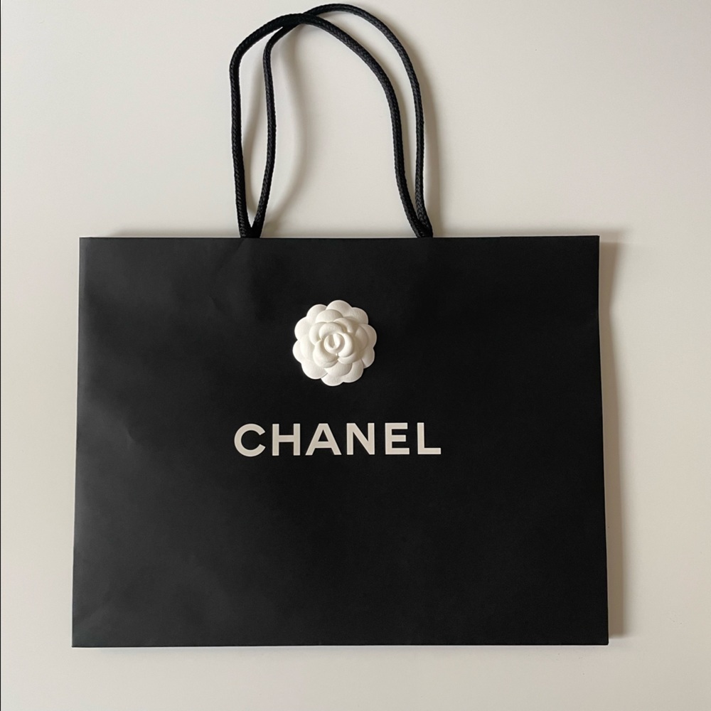 Chanel large paper shopping bag